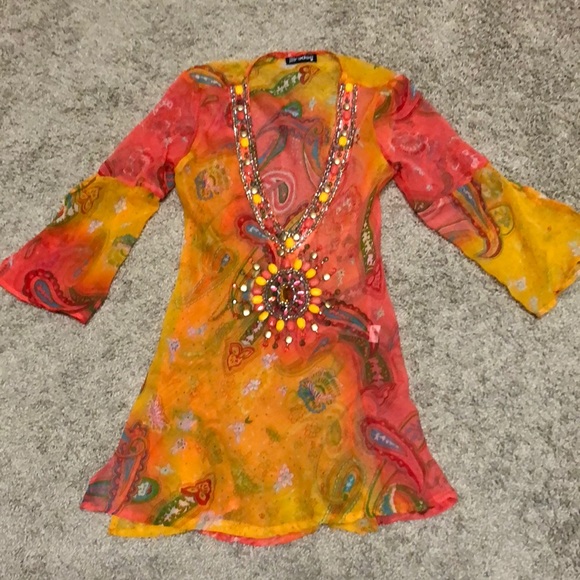 PARADISE Other - PARADISE EMBELLISHED/BEADED COVERUP MEDIUM